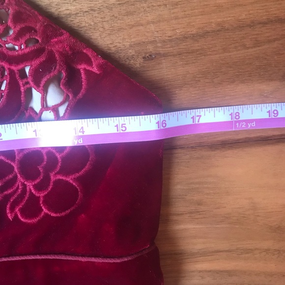 Free People x Saylor Logan Velvet Lace Mini Dress Size L - Picture 12 of 14